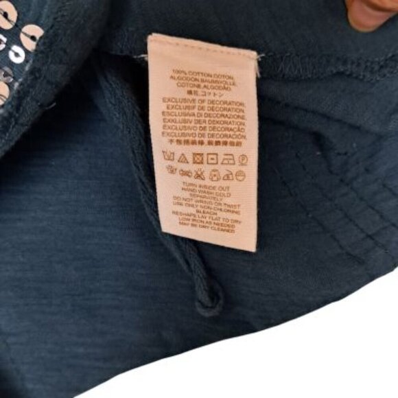 Free People Glitter City Tie Neck Mock Neck Sequin Halter Top - Picture 5 of 6